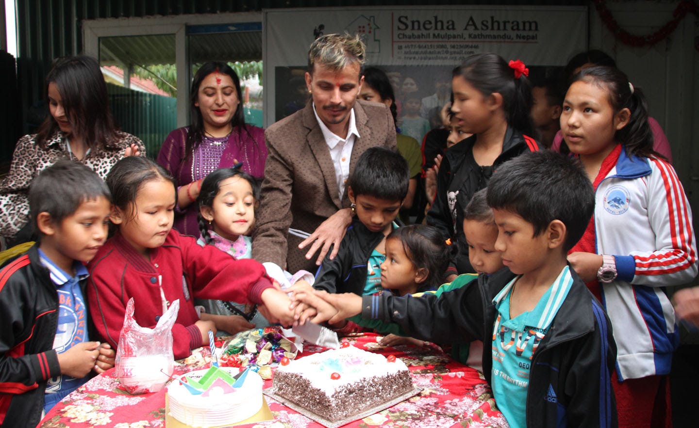 Musician Rajendra Bajgain celebrated his birthday with orphans