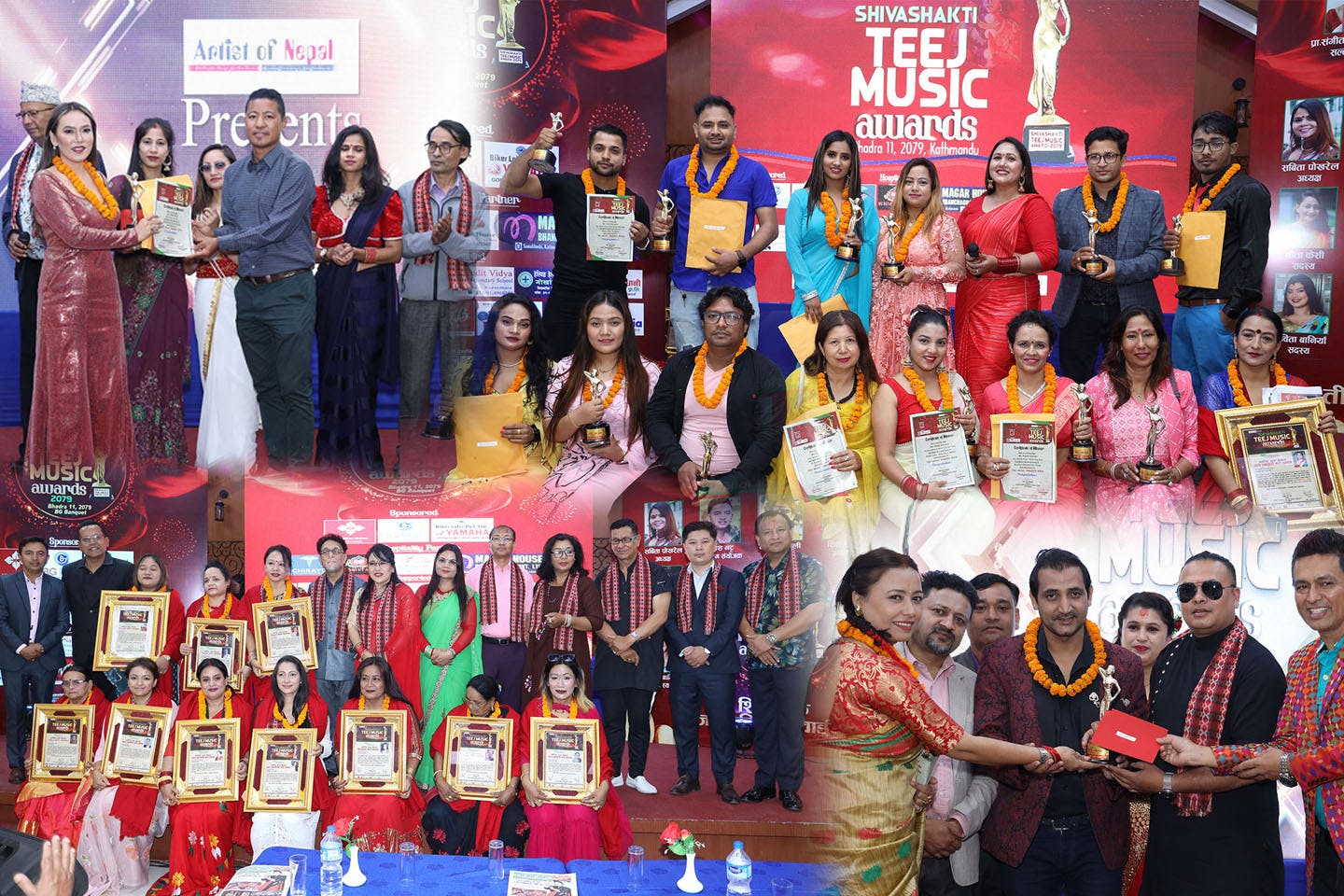 'ShivaShakti Teej Music Award-2079' completed, Prakash and Chanda are best s ...