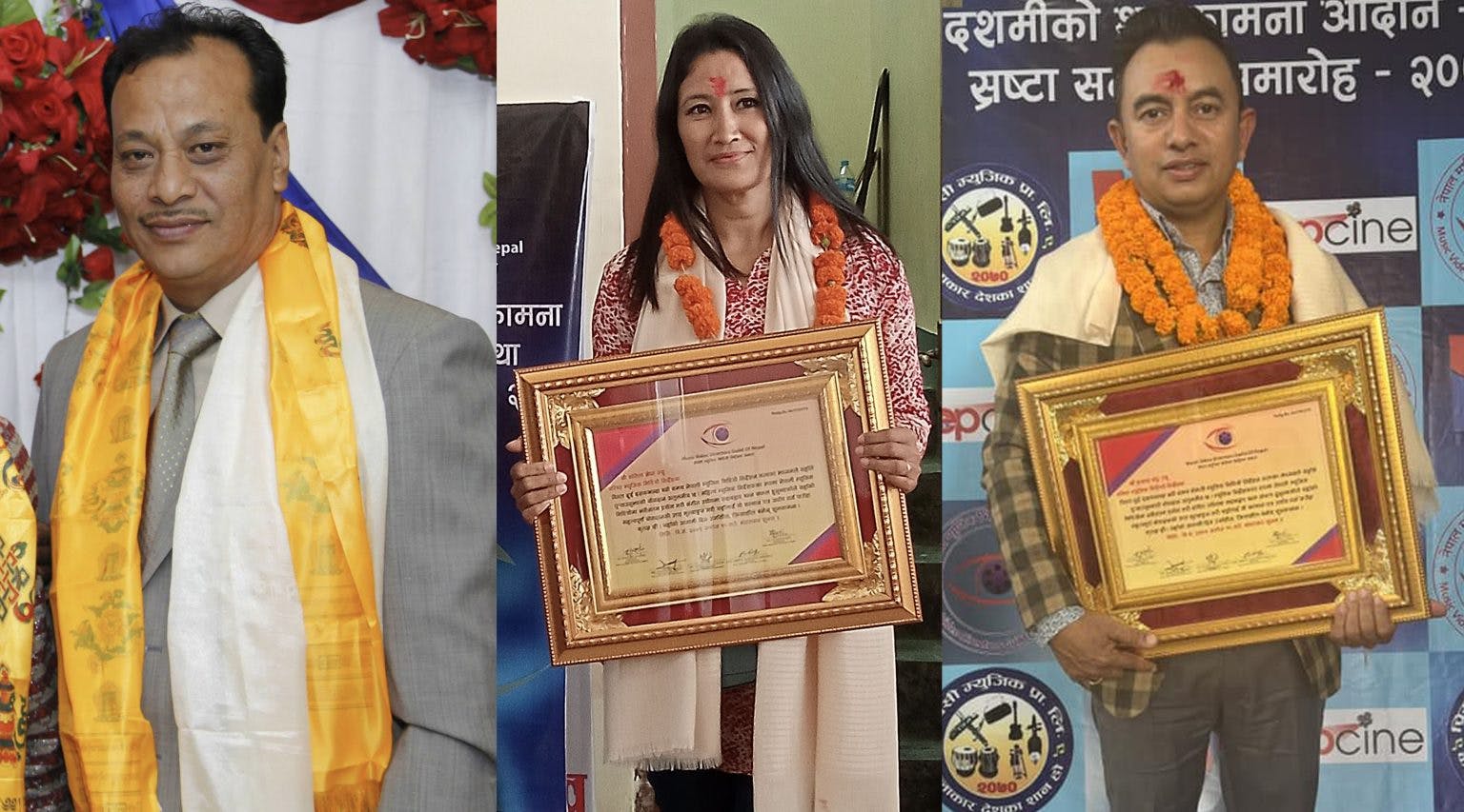 Senior directors Traya Sahendra, Prakash and Sangeeta honored