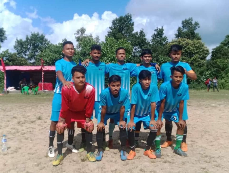 Thani Than Youth Club Harmi winners at the 14th United Open Football Tournament