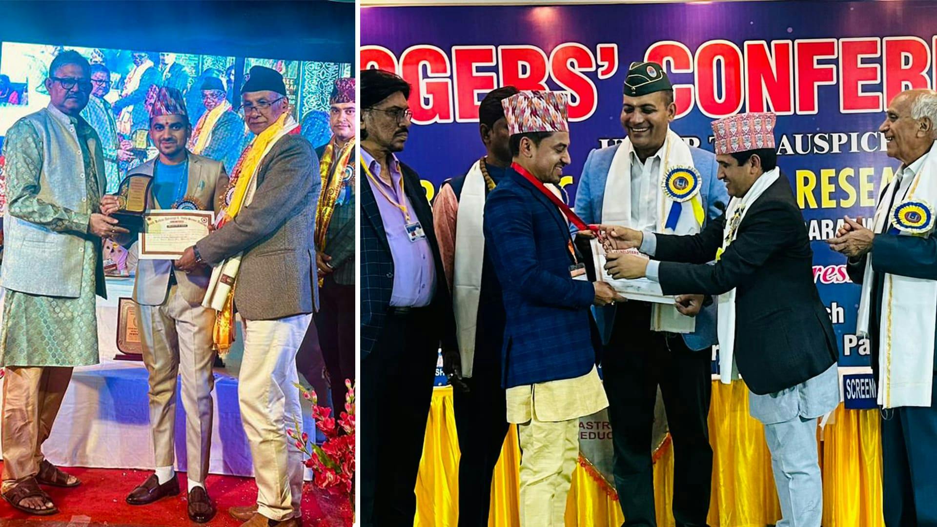 Celebrity Jyotish Bhatta Guru Gold Medal and Award in India